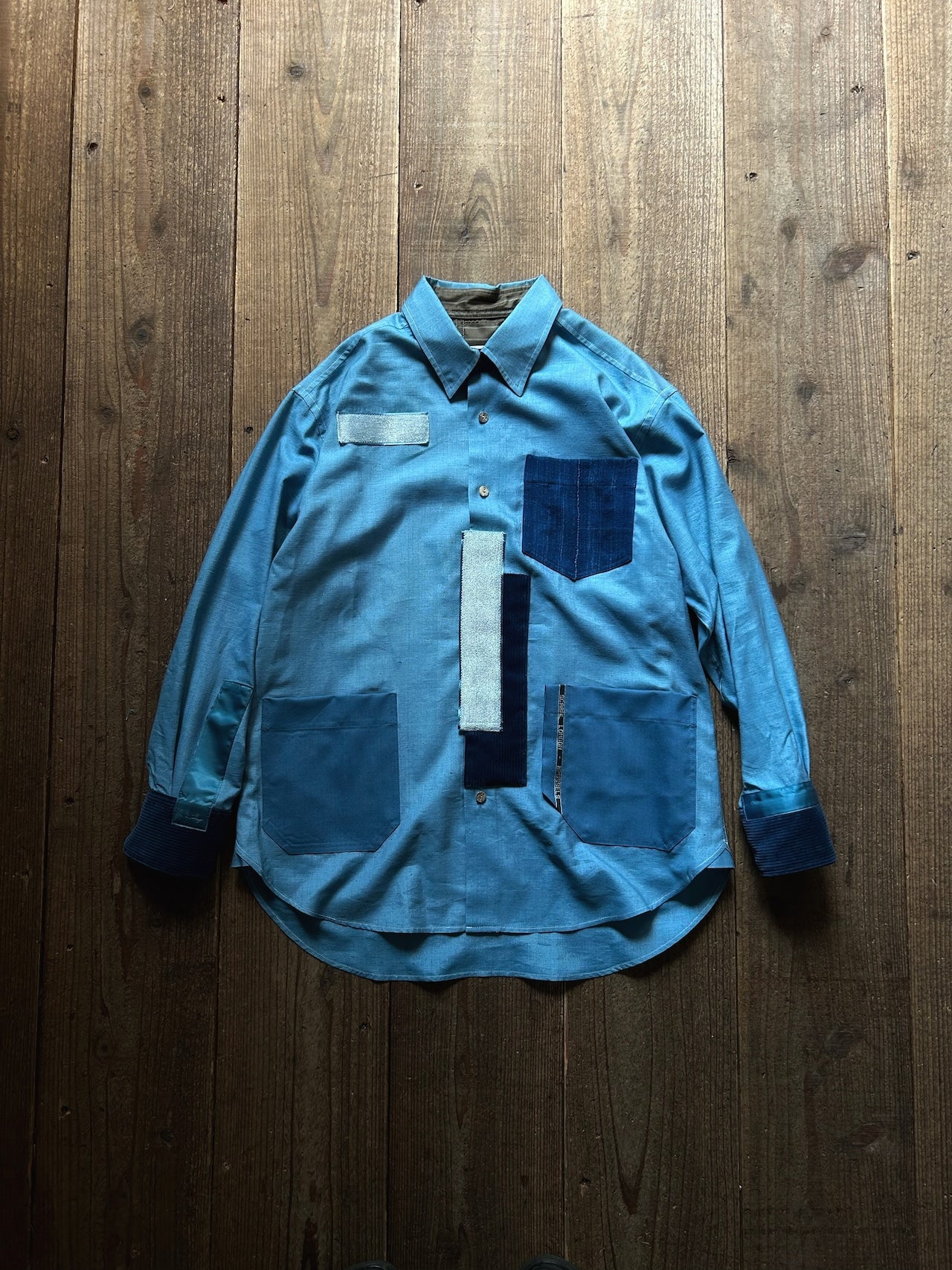 ANSNAM / Patched Shirts Indian Silk